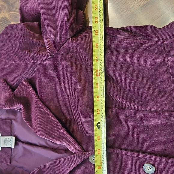 L.L. Bean Purple Corduroy Blazer with Notched Lapel - Picture 11 of 13